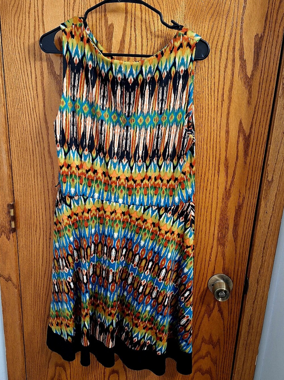 Multicolor Printed Sleeveless Women’s Dress